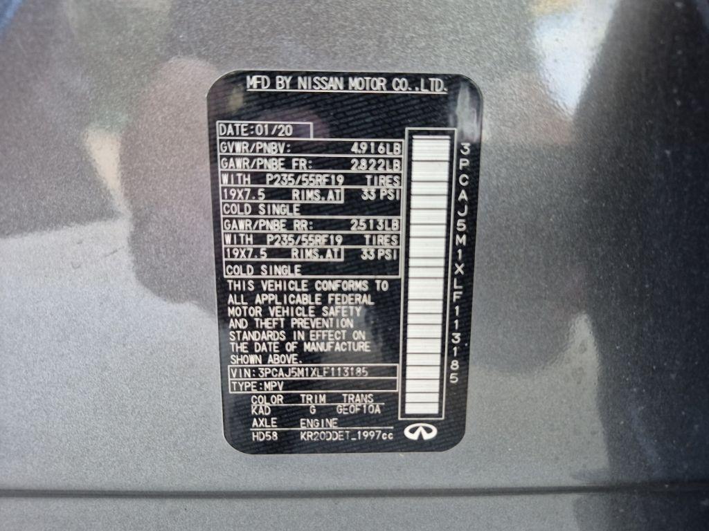 used 2020 INFINITI QX50 car, priced at $22,990