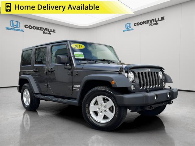 used 2017 Jeep Wrangler Unlimited car, priced at $22,976