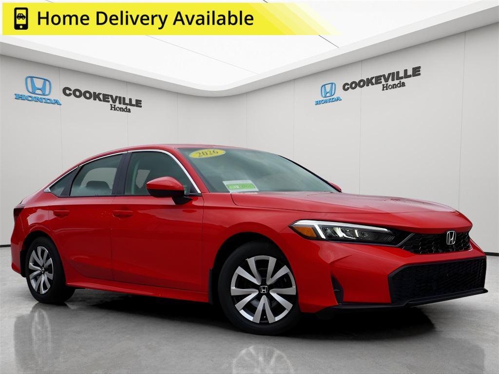 new 2026 Honda Civic car, priced at $25,790