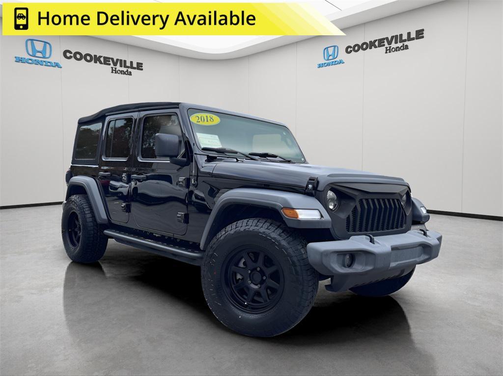 used 2018 Jeep Wrangler Unlimited car, priced at $23,993