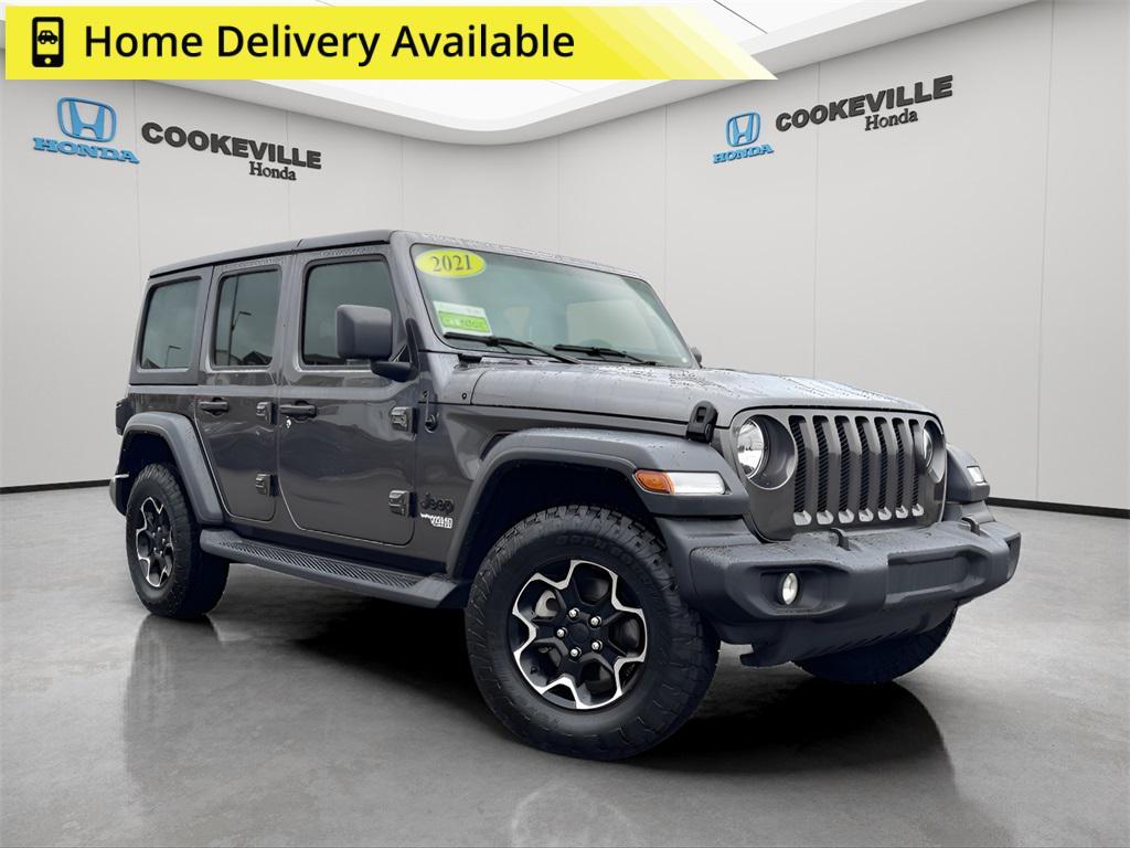used 2021 Jeep Wrangler Unlimited car, priced at $26,156