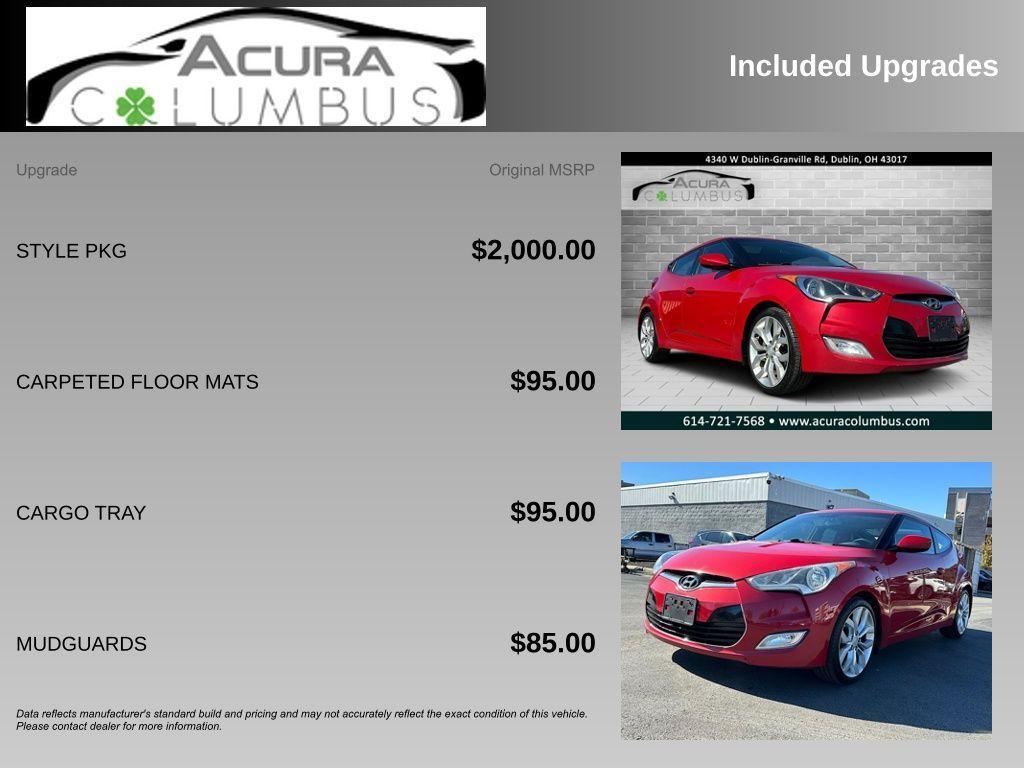used 2012 Hyundai Veloster car, priced at $5,419
