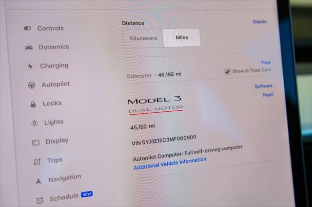 used 2021 Tesla Model 3 car, priced at $27,988