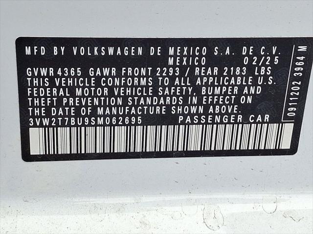 new 2025 Volkswagen Jetta GLI car, priced at $32,558