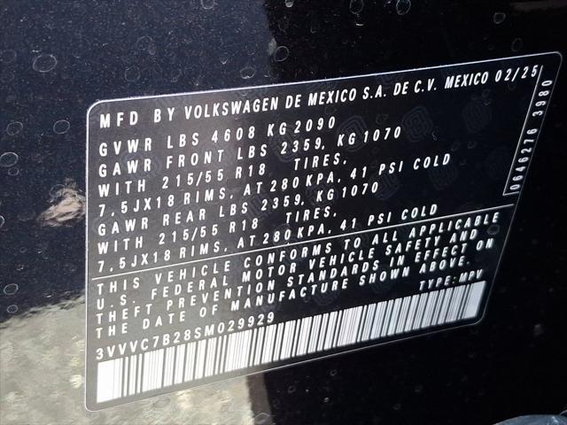 new 2025 Volkswagen Taos car, priced at $30,728