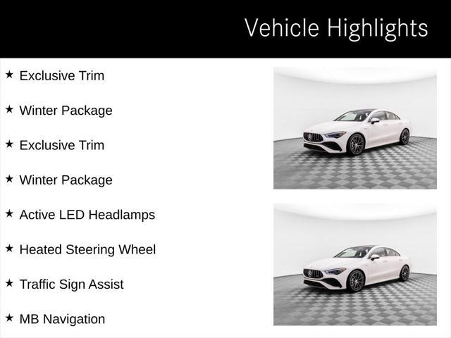 used 2025 Mercedes-Benz AMG CLA 35 car, priced at $53,000