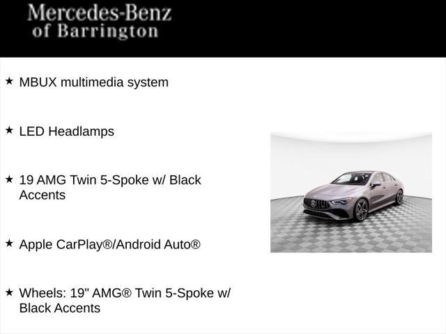 used 2025 Mercedes-Benz AMG CLA 35 car, priced at $53,000