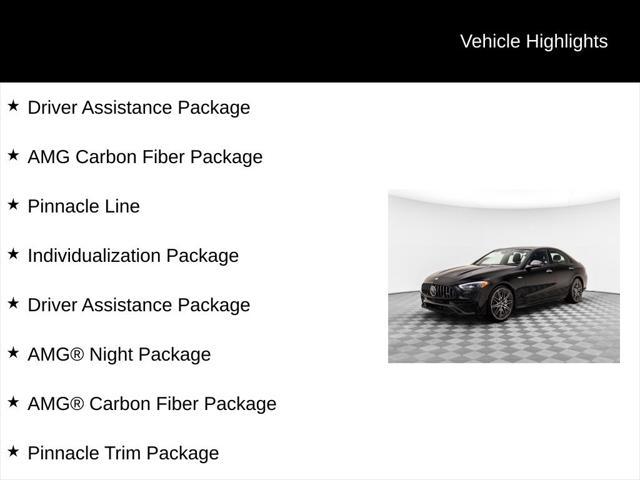 used 2024 Mercedes-Benz AMG C 43 car, priced at $67,900