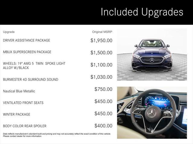 used 2025 Mercedes-Benz E-Class car, priced at $62,666