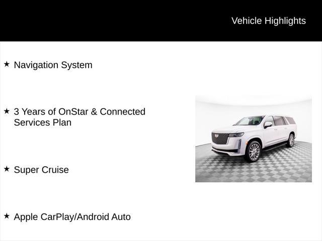 used 2023 Cadillac Escalade ESV car, priced at $76,000