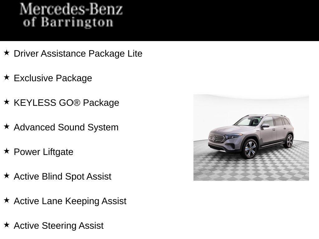 used 2022 Mercedes-Benz EQB 350 car, priced at $29,000