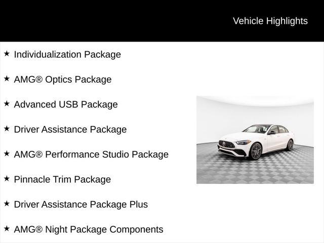 used 2024 Mercedes-Benz AMG C 43 car, priced at $66,120