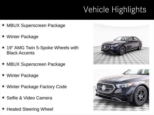 used 2025 Mercedes-Benz E-Class car, priced at $62,000
