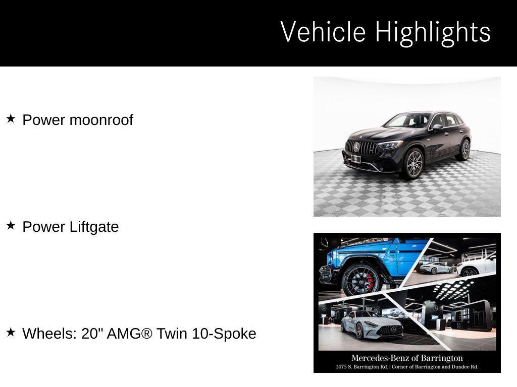 used 2025 Mercedes-Benz AMG GLC 43 car, priced at $59,000