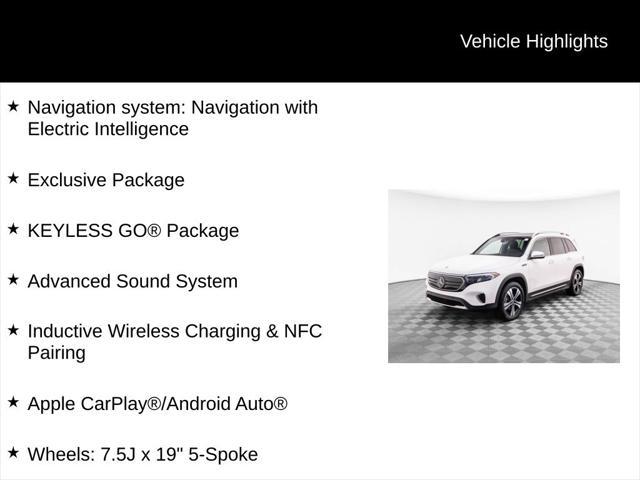 used 2022 Mercedes-Benz EQB 350 car, priced at $34,800
