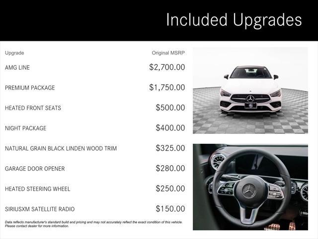 used 2023 Mercedes-Benz CLA 250 car, priced at $35,000