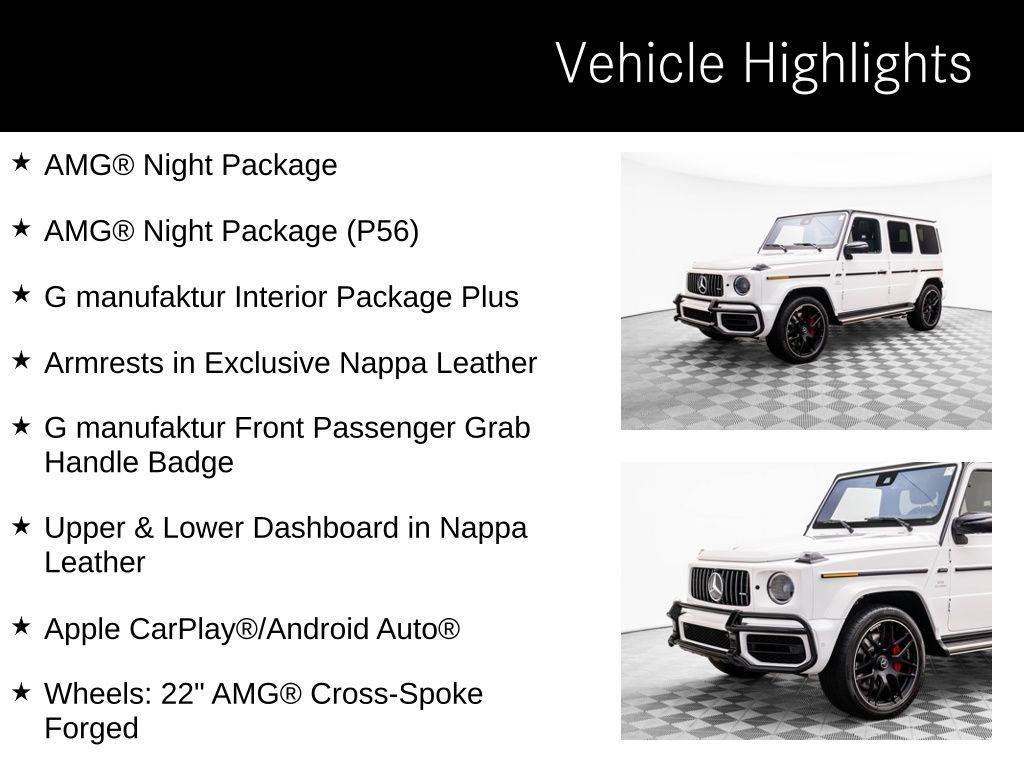 used 2023 Mercedes-Benz AMG G 63 car, priced at $175,000