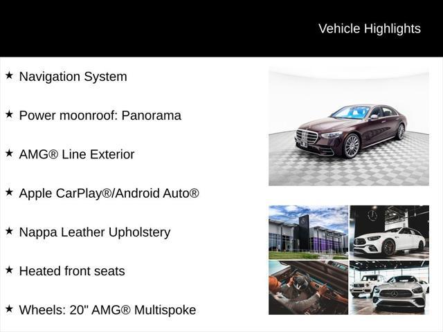 used 2024 Mercedes-Benz S-Class car, priced at $105,000