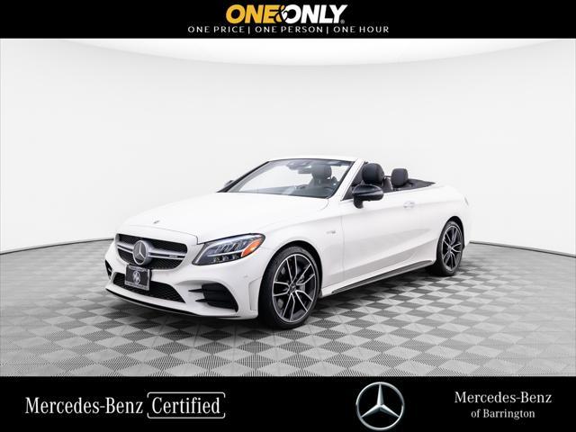 used 2022 Mercedes-Benz AMG C 43 car, priced at $59,000