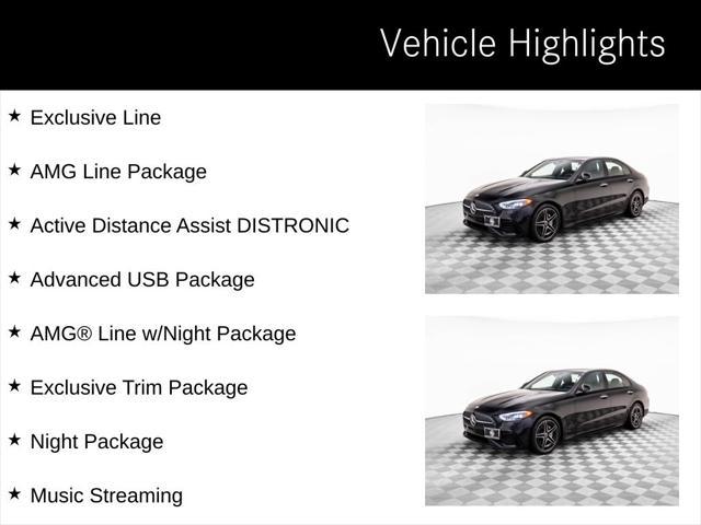 used 2024 Mercedes-Benz C-Class car, priced at $43,000