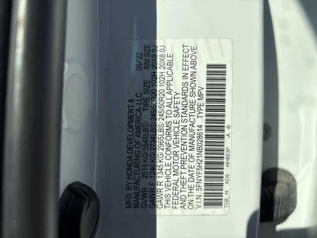 used 2022 Honda Pilot car, priced at $29,295