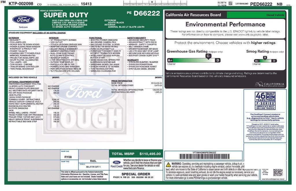 used 2023 Ford F-450 car, priced at $94,990
