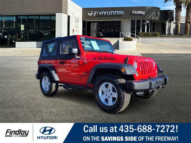 used 2017 Jeep Wrangler car, priced at $21,625