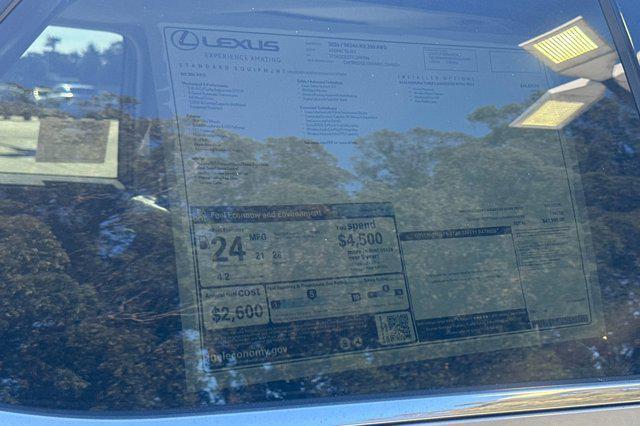new 2026 Lexus NX 350 car, priced at $47,905
