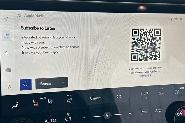 new 2025 Lexus TX 500h car, priced at $79,870