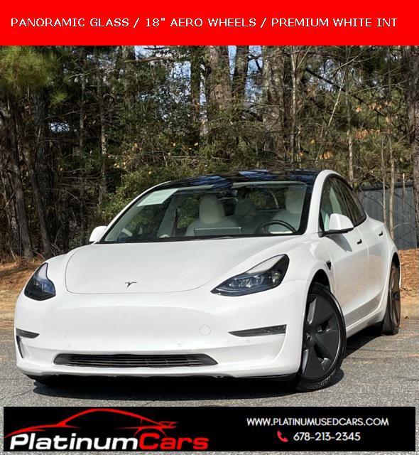 used 2022 Tesla Model 3 car, priced at $23,499