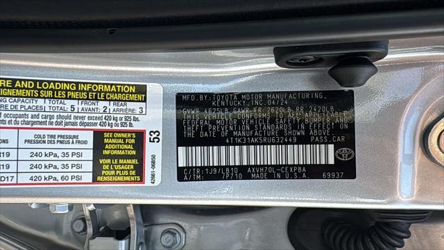 used 2024 Toyota Camry Hybrid car, priced at $37,885
