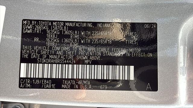 used 2024 Toyota Highlander car, priced at $48,781