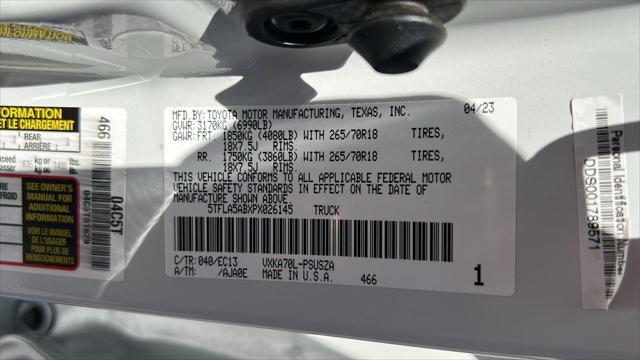 used 2023 Toyota Tundra car, priced at $41,291