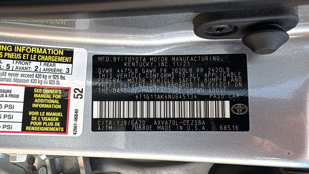 used 2022 Toyota Camry car, priced at $25,987