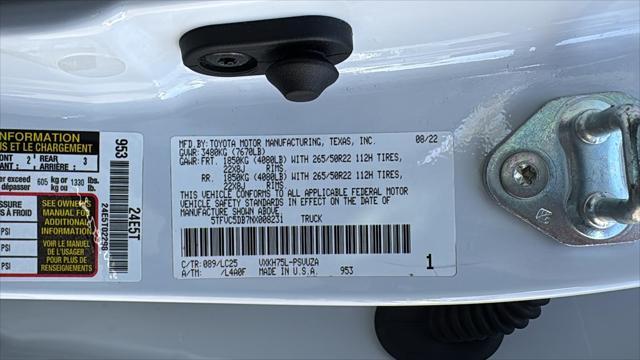 used 2022 Toyota Tundra Hybrid car