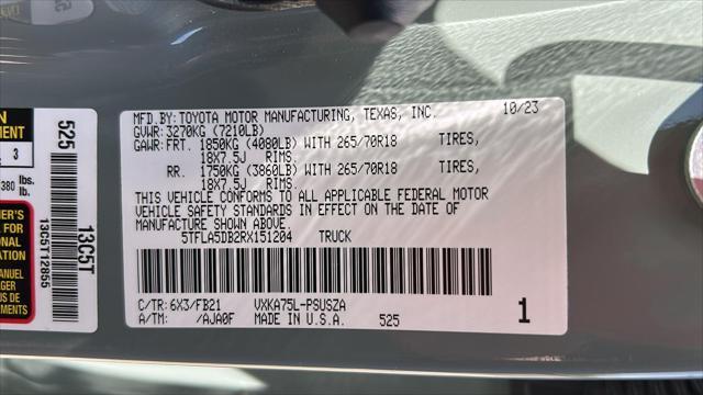 used 2024 Toyota Tundra car, priced at $46,791