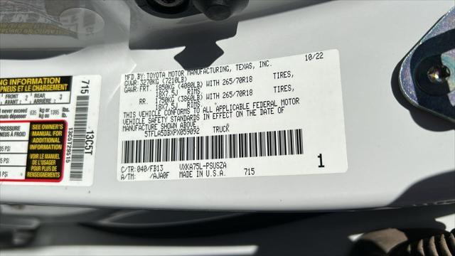 used 2023 Toyota Tundra car, priced at $42,695
