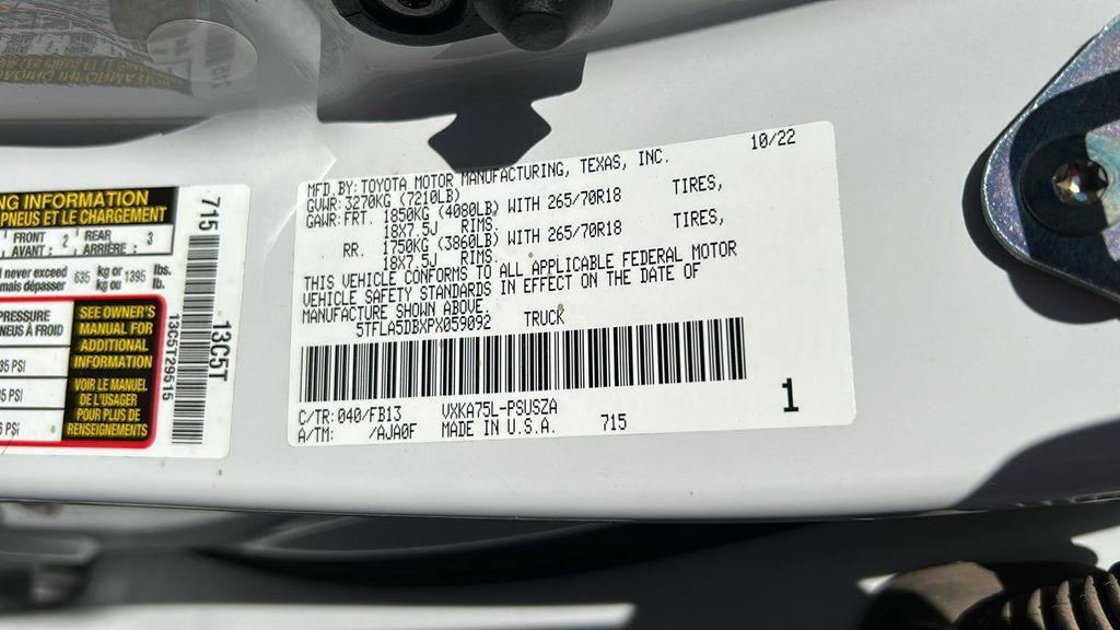used 2023 Toyota Tundra car, priced at $40,389