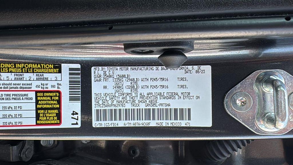 used 2023 Toyota Tacoma car, priced at $38,411
