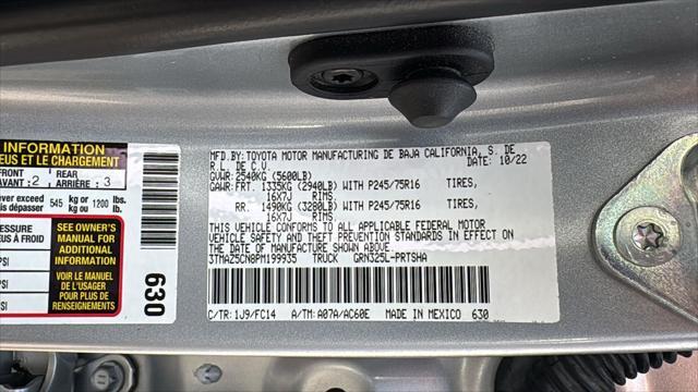 used 2023 Toyota Tacoma car, priced at $35,867