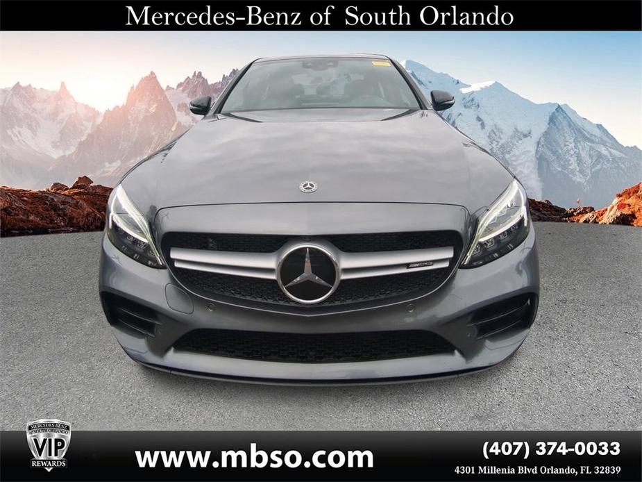 used 2021 Mercedes-Benz AMG C 43 car, priced at $45,999