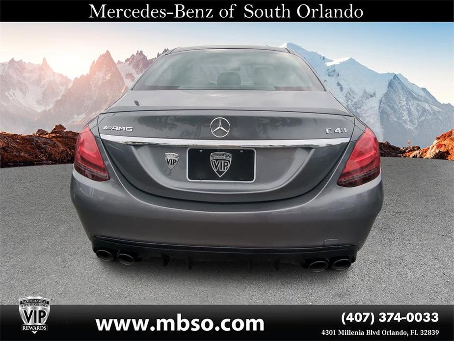 used 2021 Mercedes-Benz AMG C 43 car, priced at $45,999