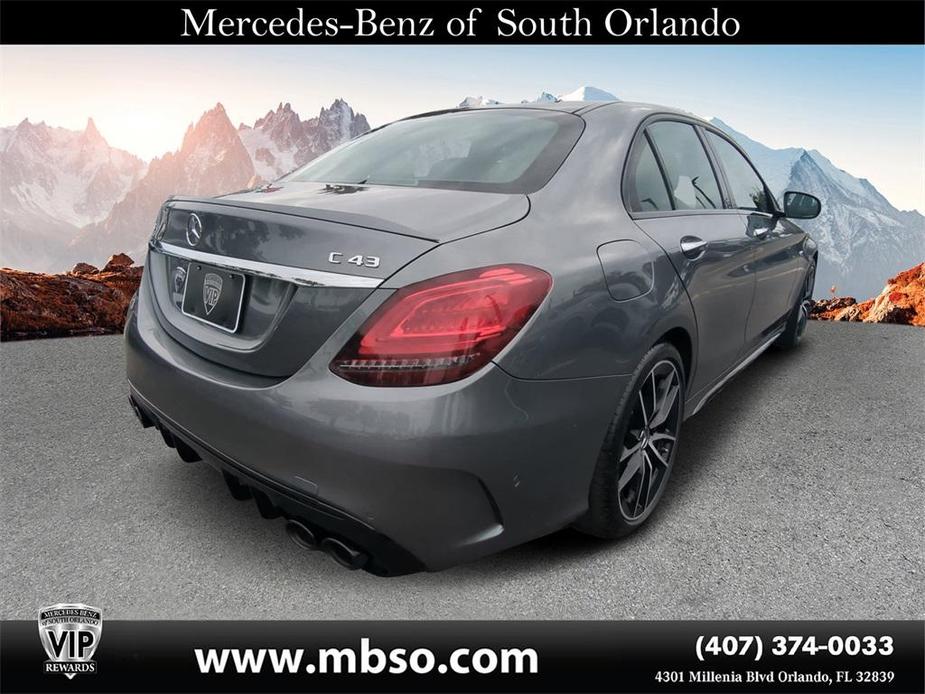 used 2021 Mercedes-Benz AMG C 43 car, priced at $45,999