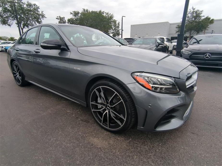 used 2021 Mercedes-Benz AMG C 43 car, priced at $45,999