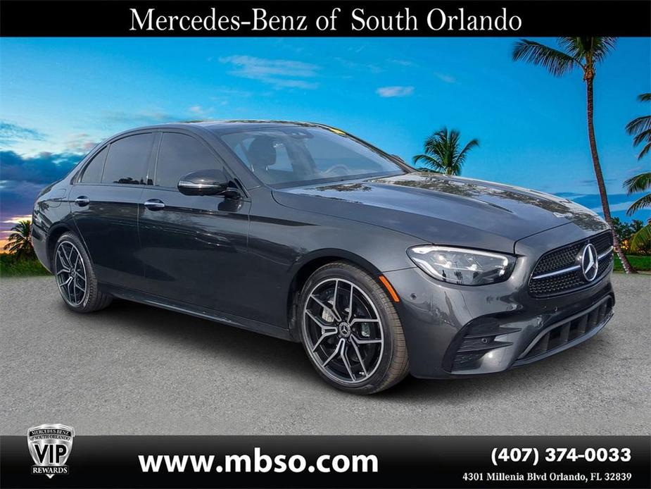 used 2021 Mercedes-Benz E-Class car, priced at $35,799