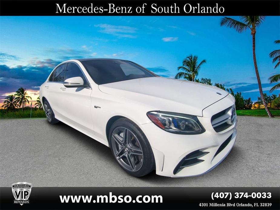 used 2020 Mercedes-Benz AMG C 43 car, priced at $36,799