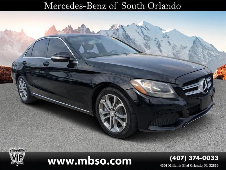 used 2015 Mercedes-Benz C-Class car, priced at $12,596