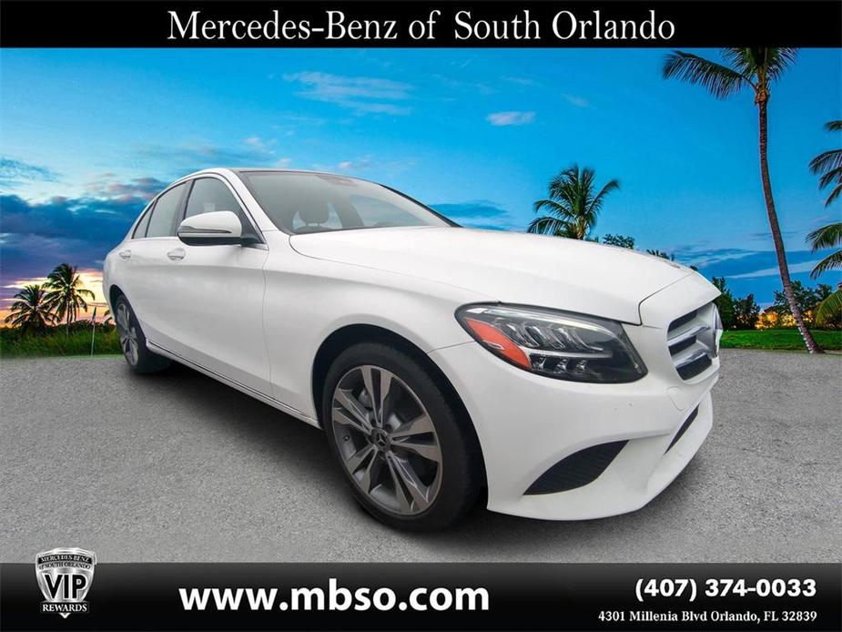 used 2021 Mercedes-Benz C-Class car, priced at $27,999