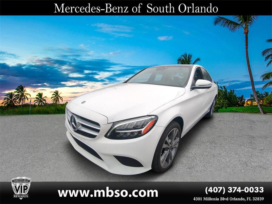 used 2021 Mercedes-Benz C-Class car, priced at $27,999