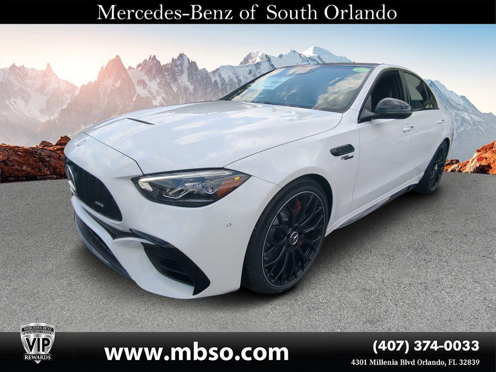 used 2025 Mercedes-Benz AMG C 63 car, priced at $77,999